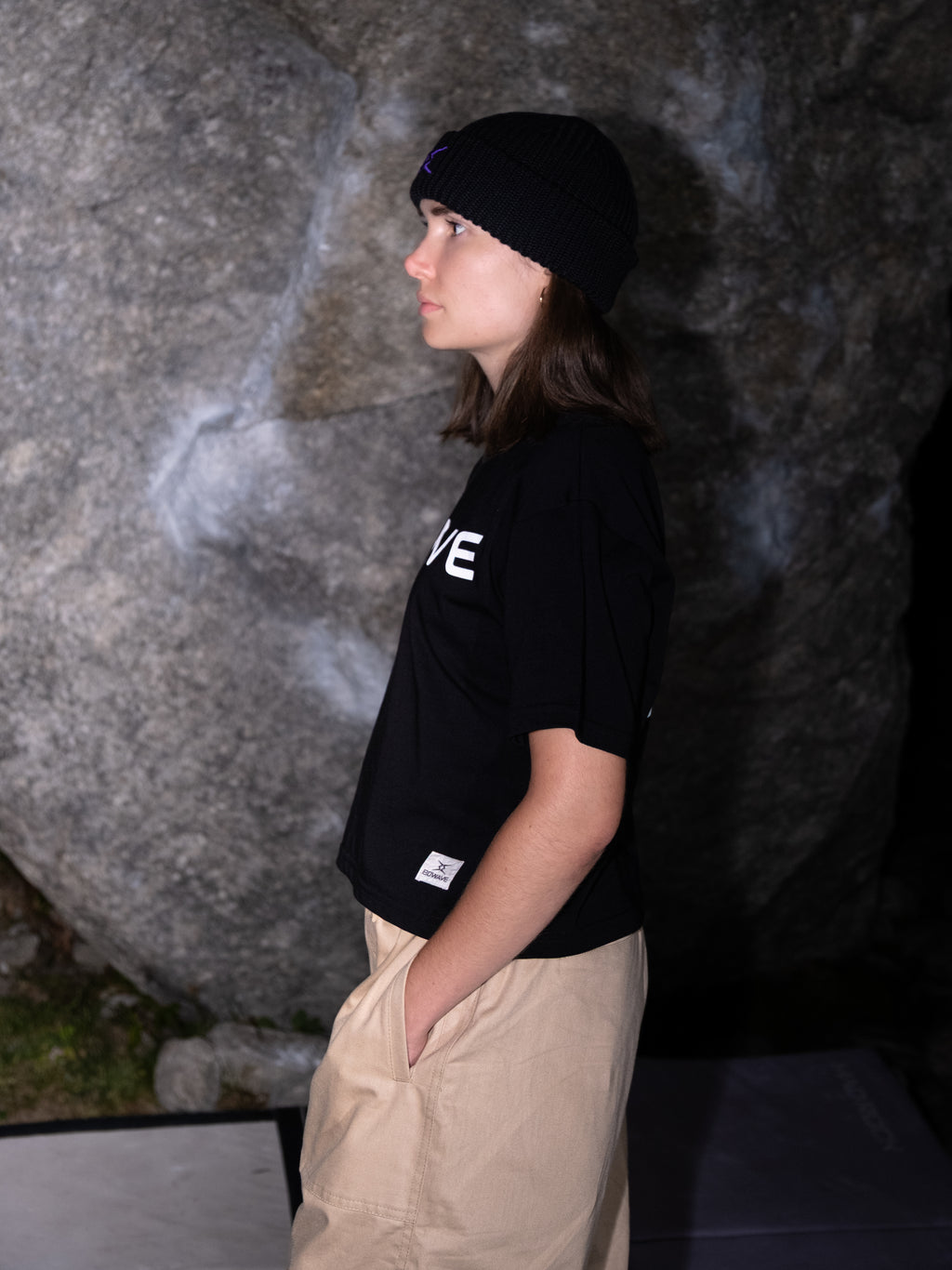 Cropped T-Shirt black Unisex